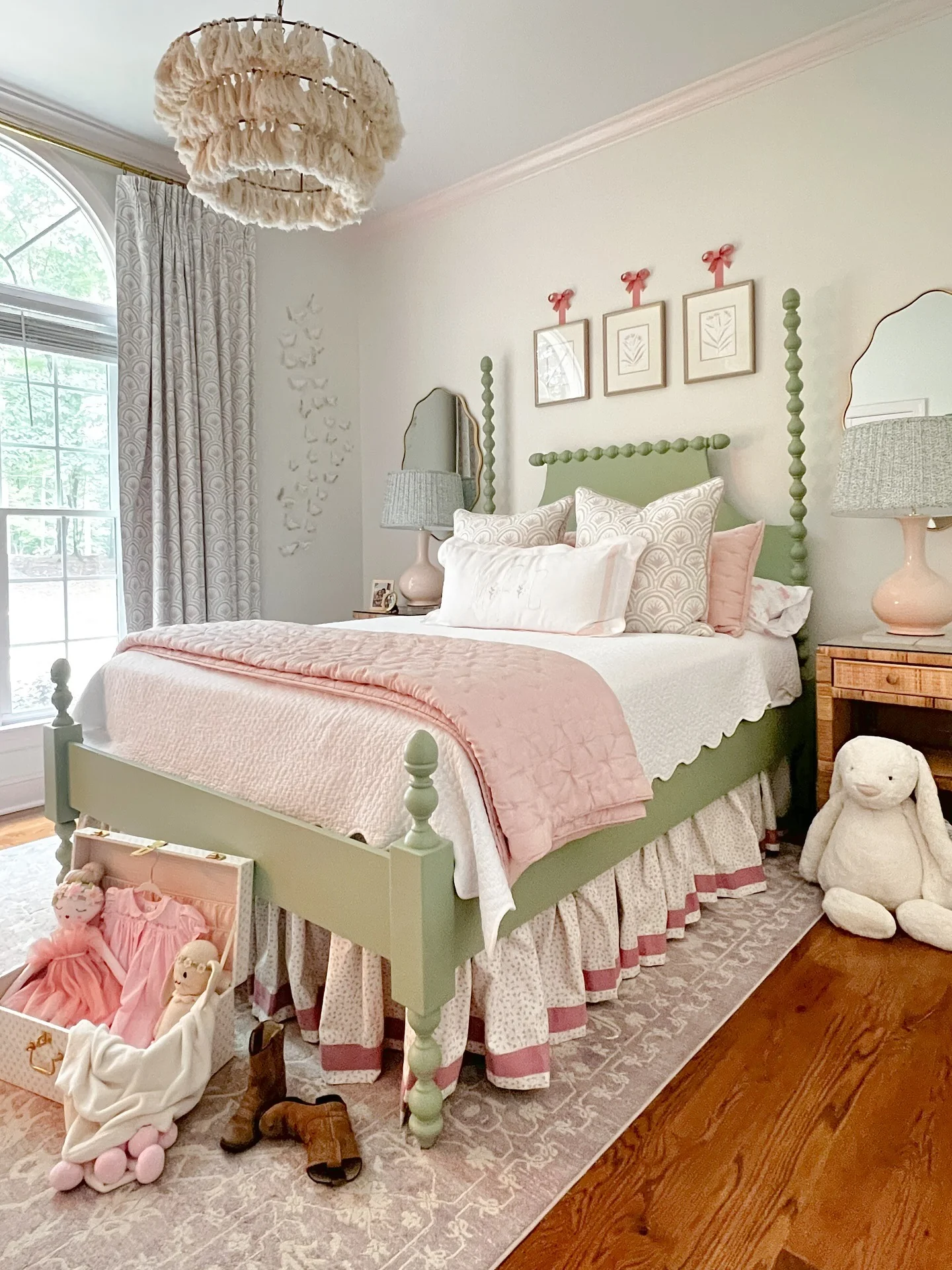 Soften Overhead Light with a Textured Tassel Chandelier