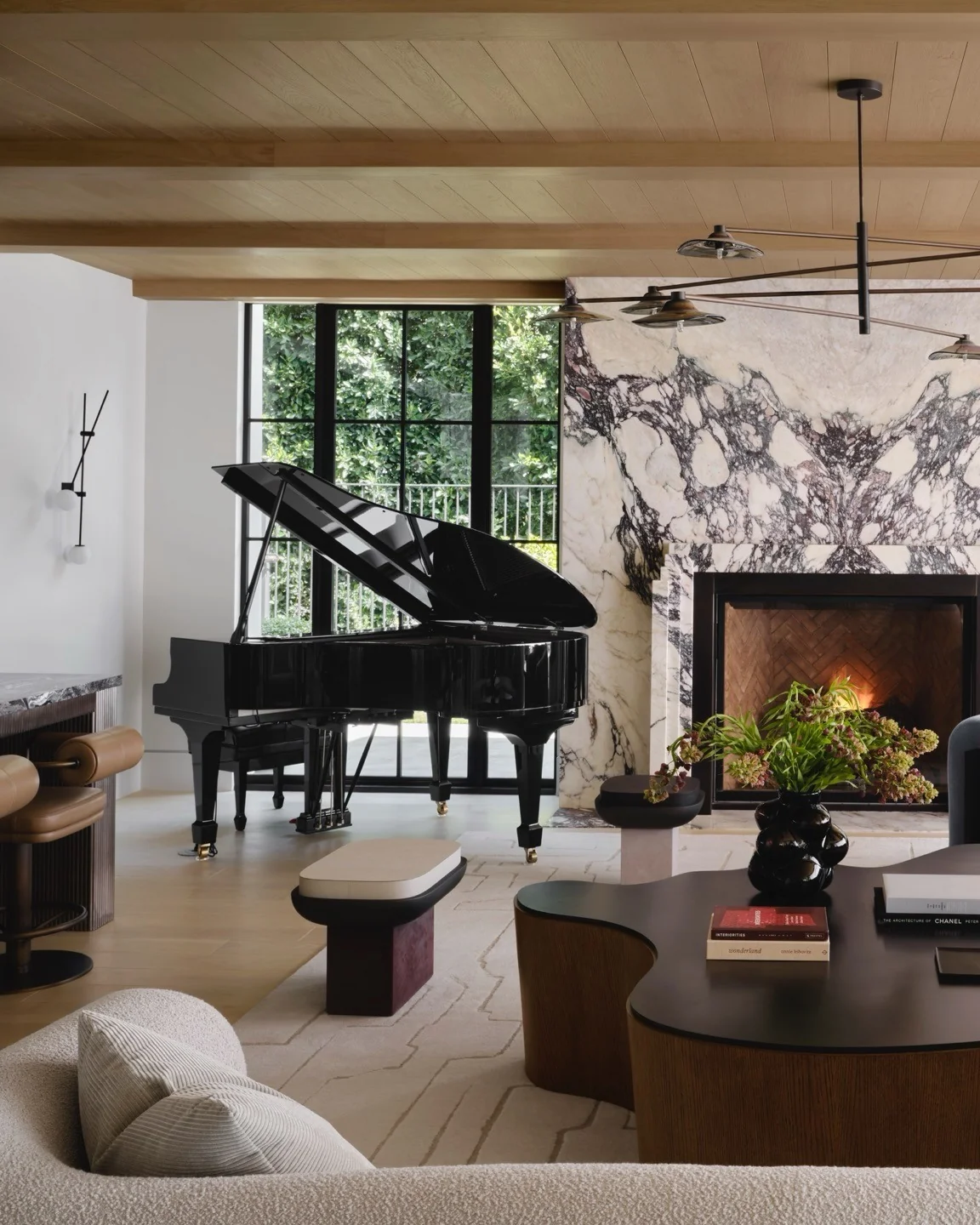 Light Wood Floors Create a Neutral Canvas for Bold Accents