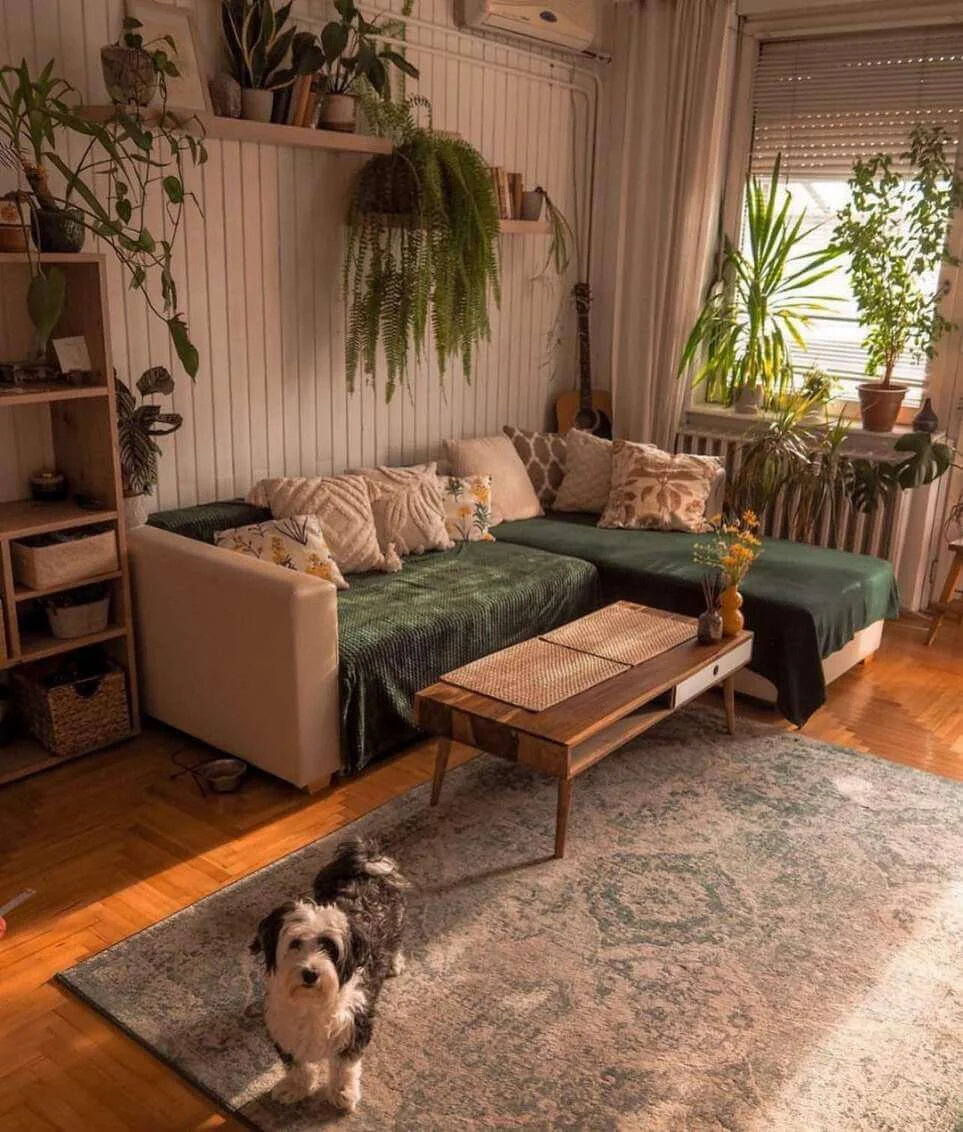 Layer Green Throws for a Cozy Sofa