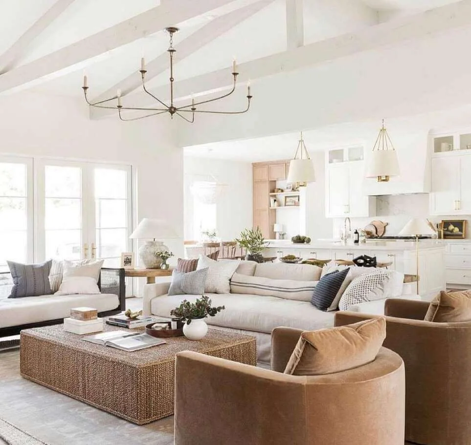 Anchor Your Seating Area With a Woven Coffee Table