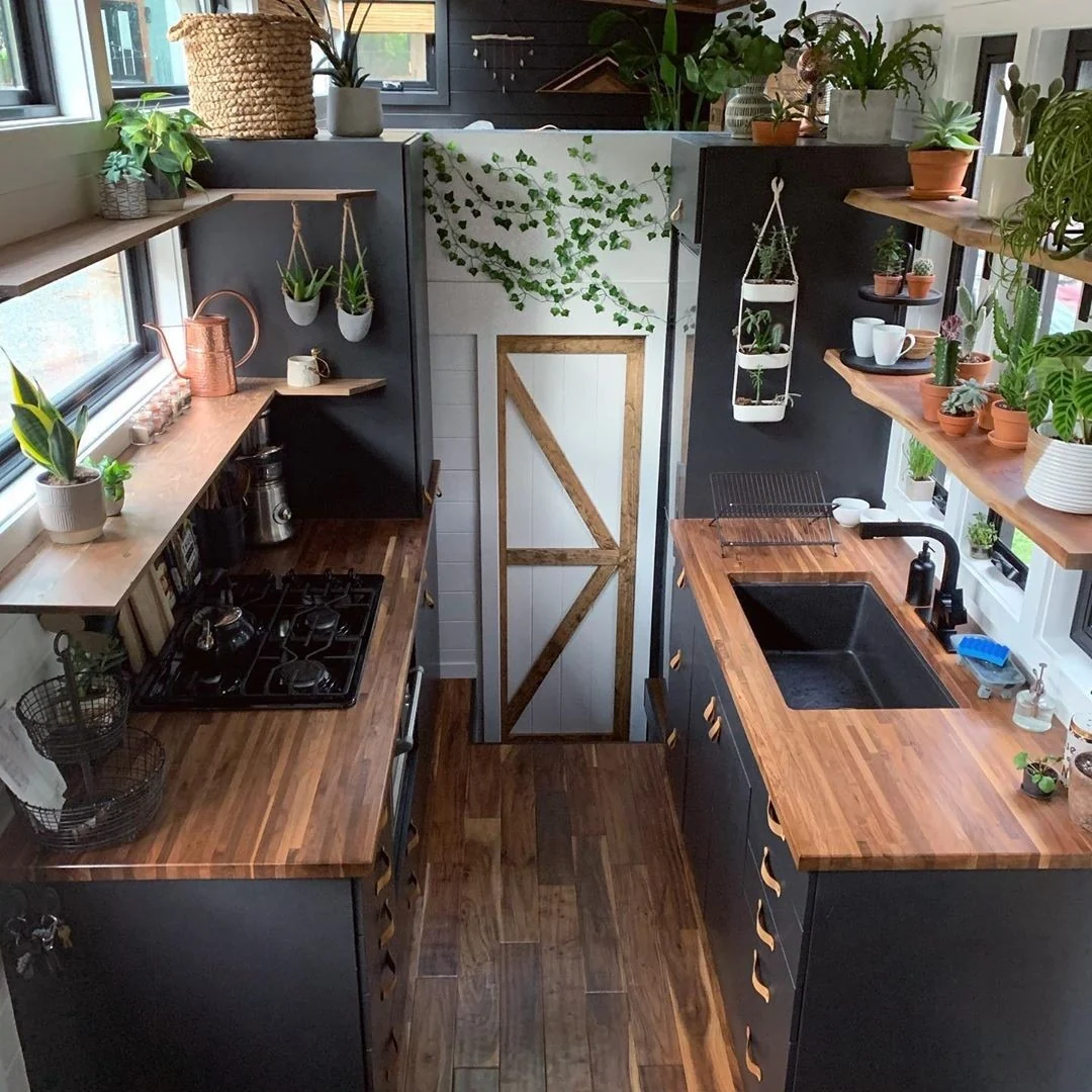 Let Greenery Cascade Down Your Kitchen Wall