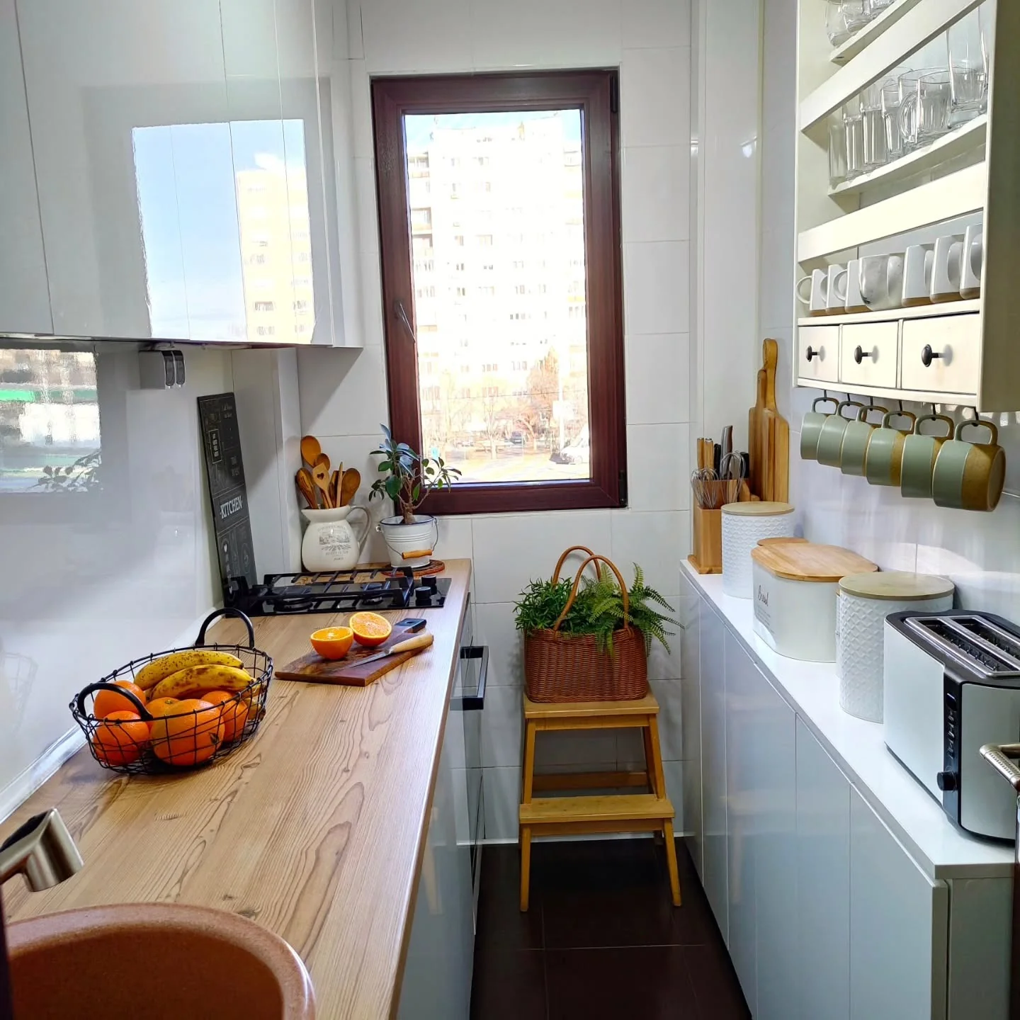 Utilize Vertical Space with a Plant Step Stool