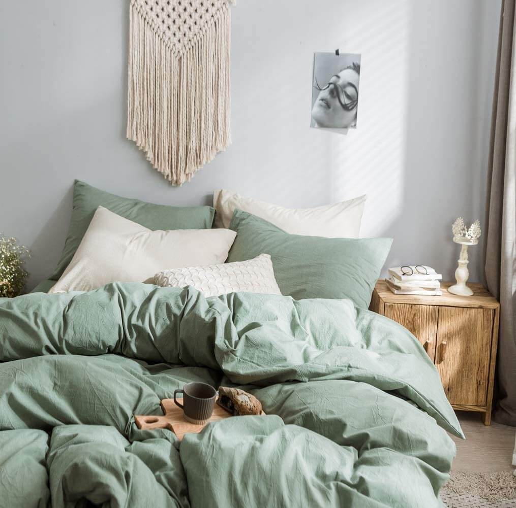 Design a Natural Oasis with Sage Green Bedding