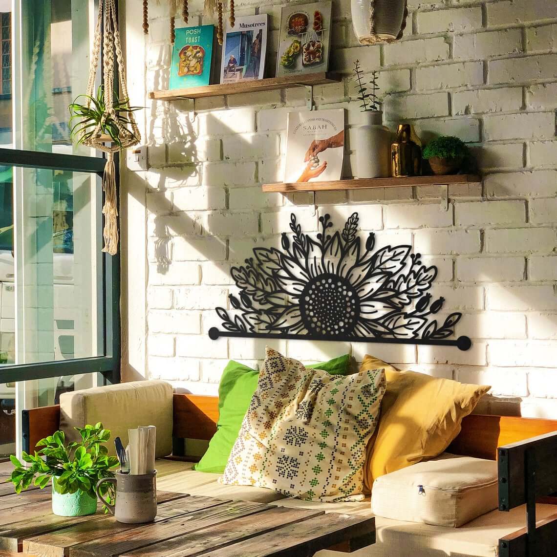 Metal Sunflower Wall Art Makes a Bold Statement