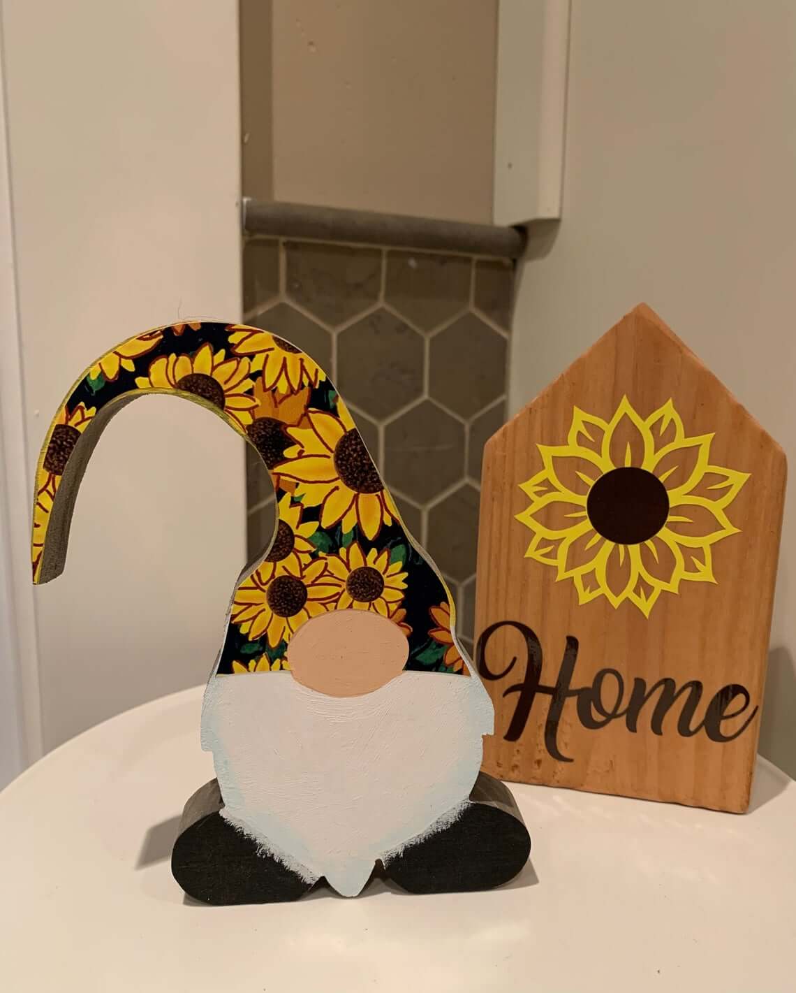 Gnome With Sunflower Hat Adds Whimsical Charm