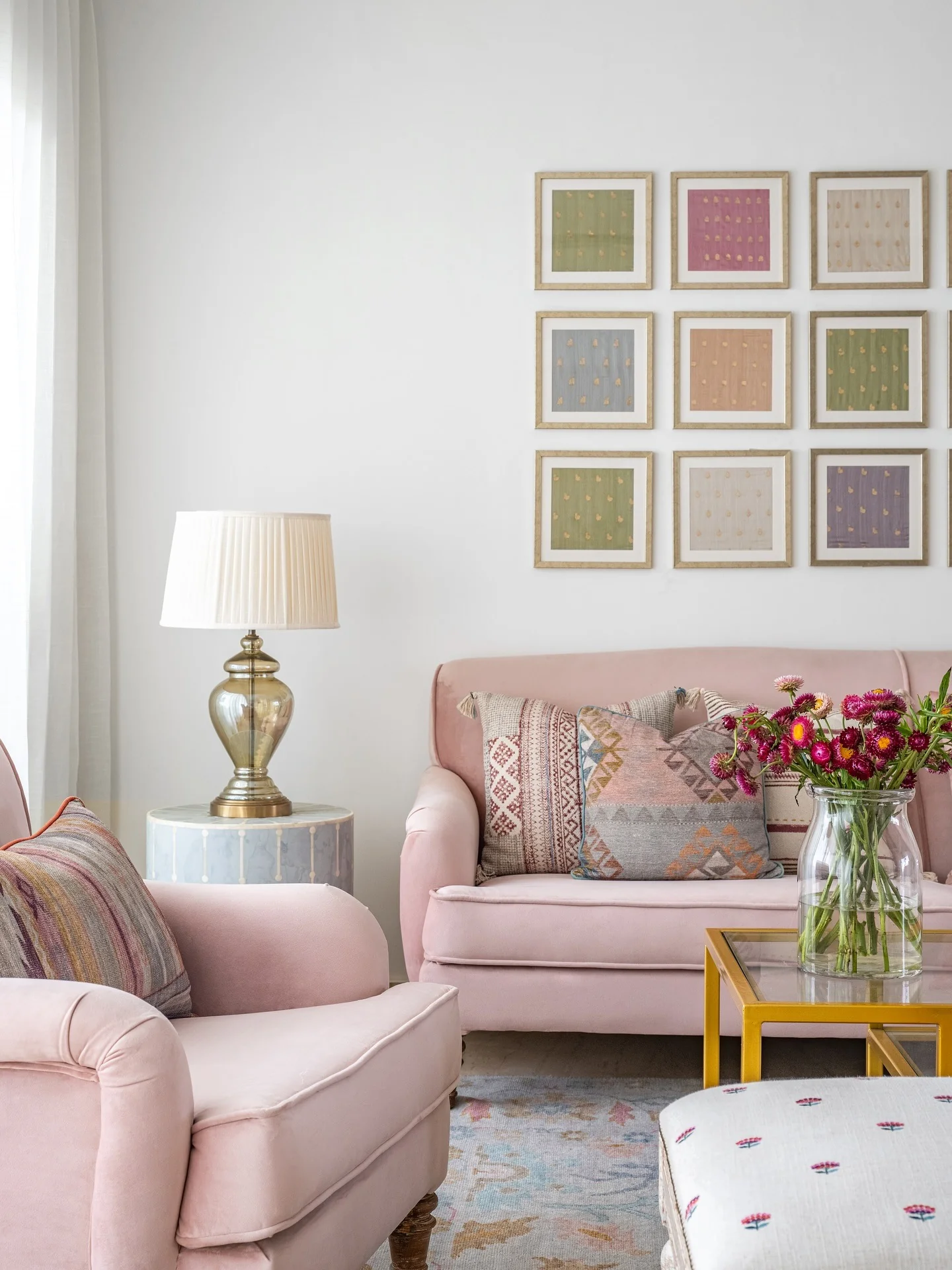 Introduce Subtle Color with a Gallery Wall