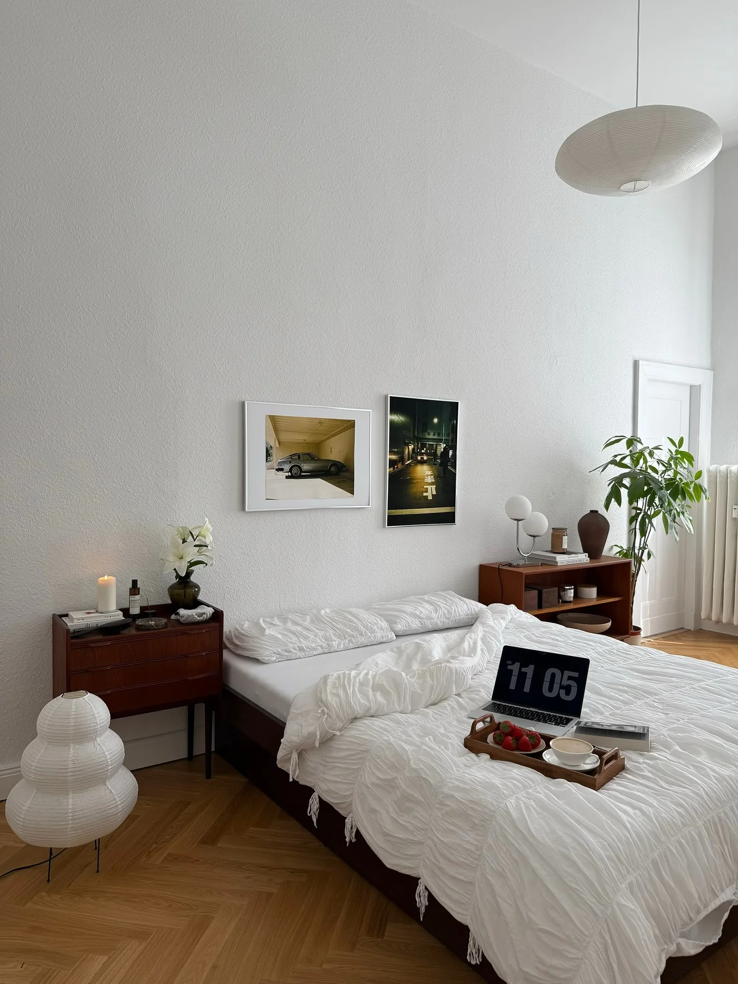 Layered Ruffled Duvet Adds Soft Texture for a Cozy Feel