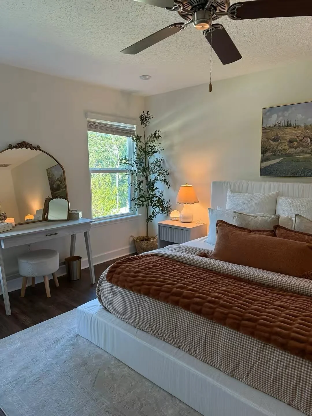 Tall Fiddle Leaf Fig Adds Natural Height Next to a Window