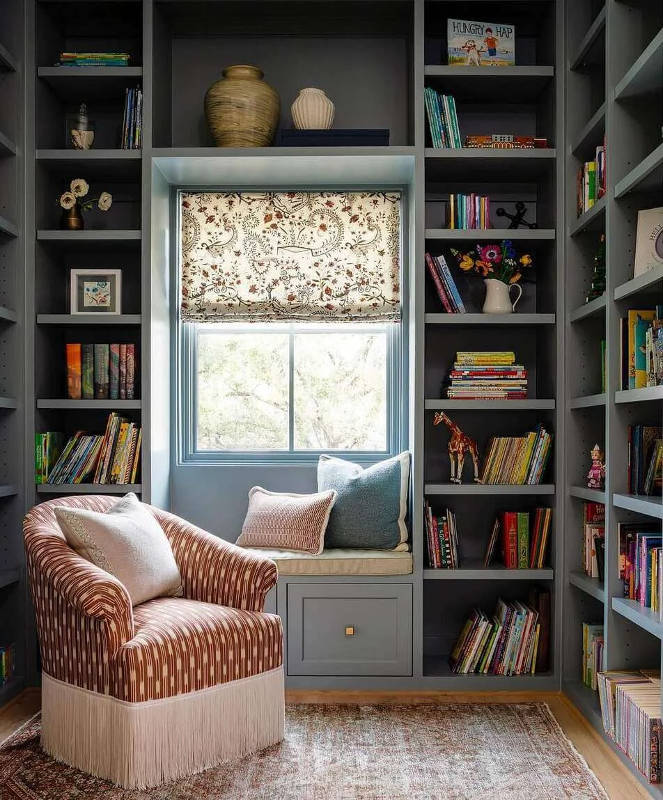 Striped Armchair With Tassel Trim for Cozy Seating