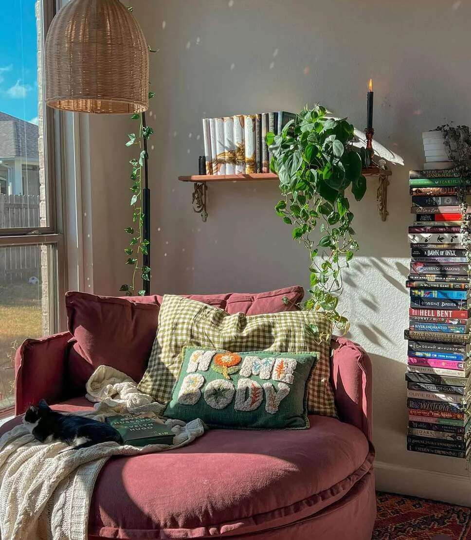 Towering Book Stacks Define Your Reading Zone