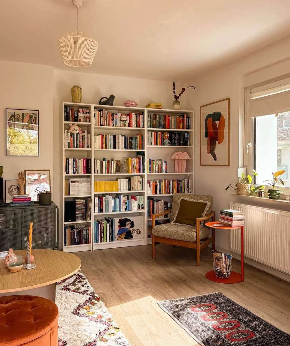 Tall Bookshelves Frame Your Cozy Reading Chair