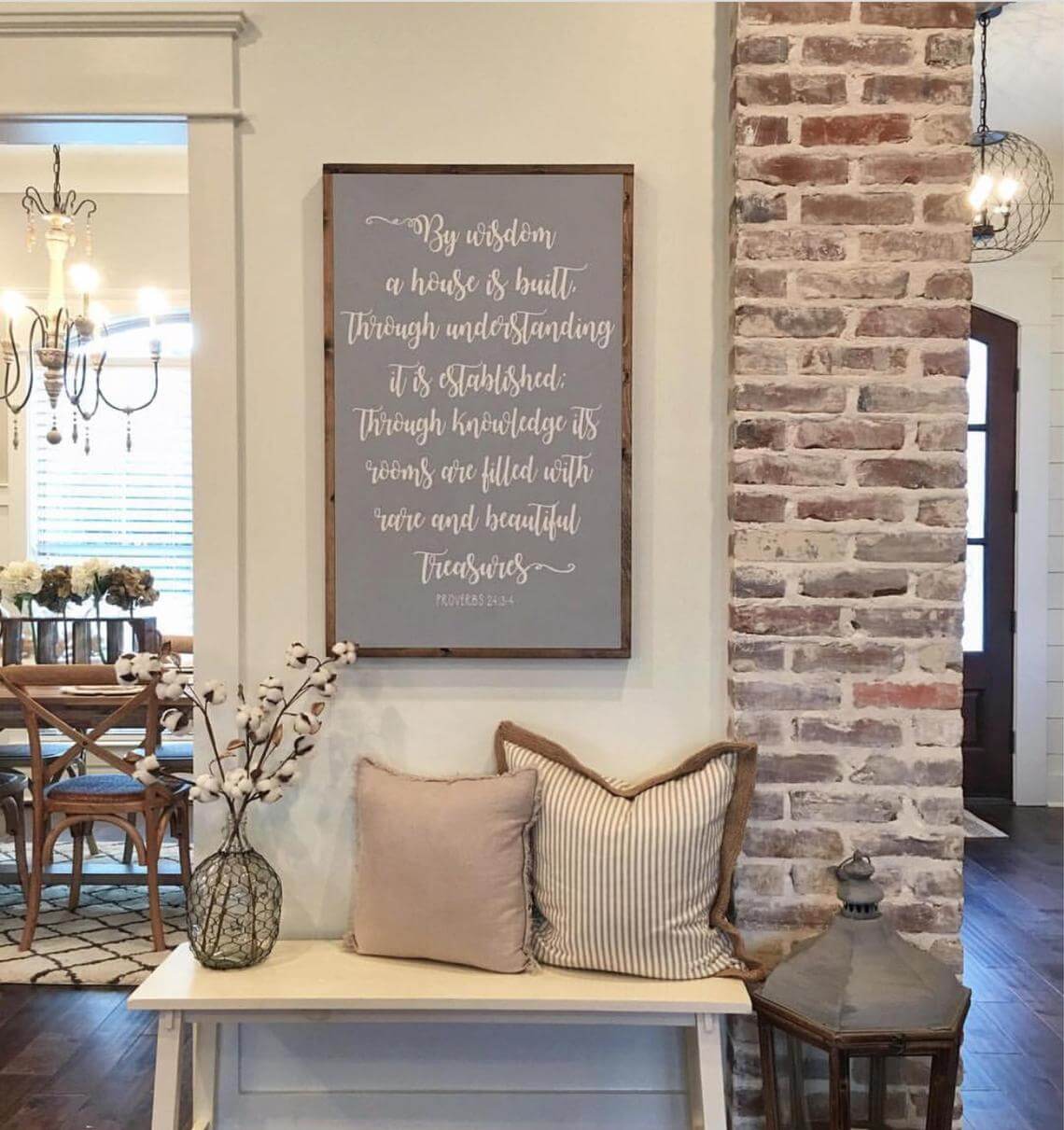 Welcome Guests with a Thoughtful, Framed Entryway Sign