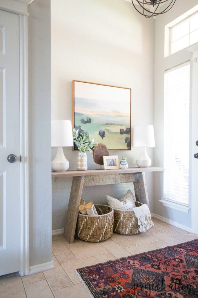 Keep Cozy Accents Accessible with Two Woven Baskets