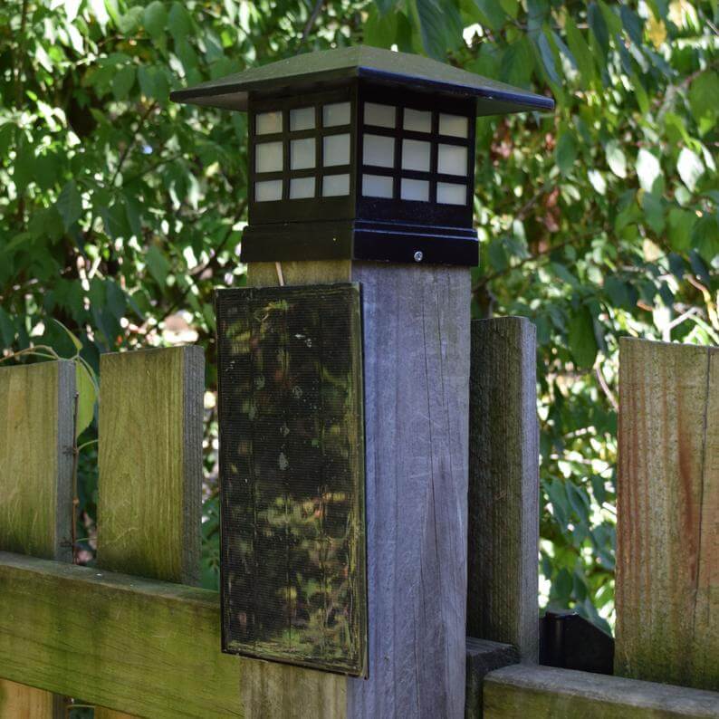 Post-Mounted Solar Lanterns Add a Warm Glow to Fences