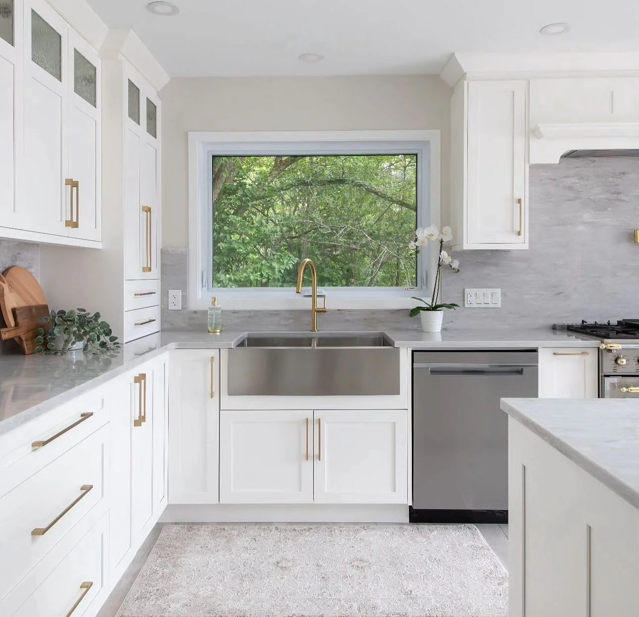 Farmhouse Sink Anchors the Window View