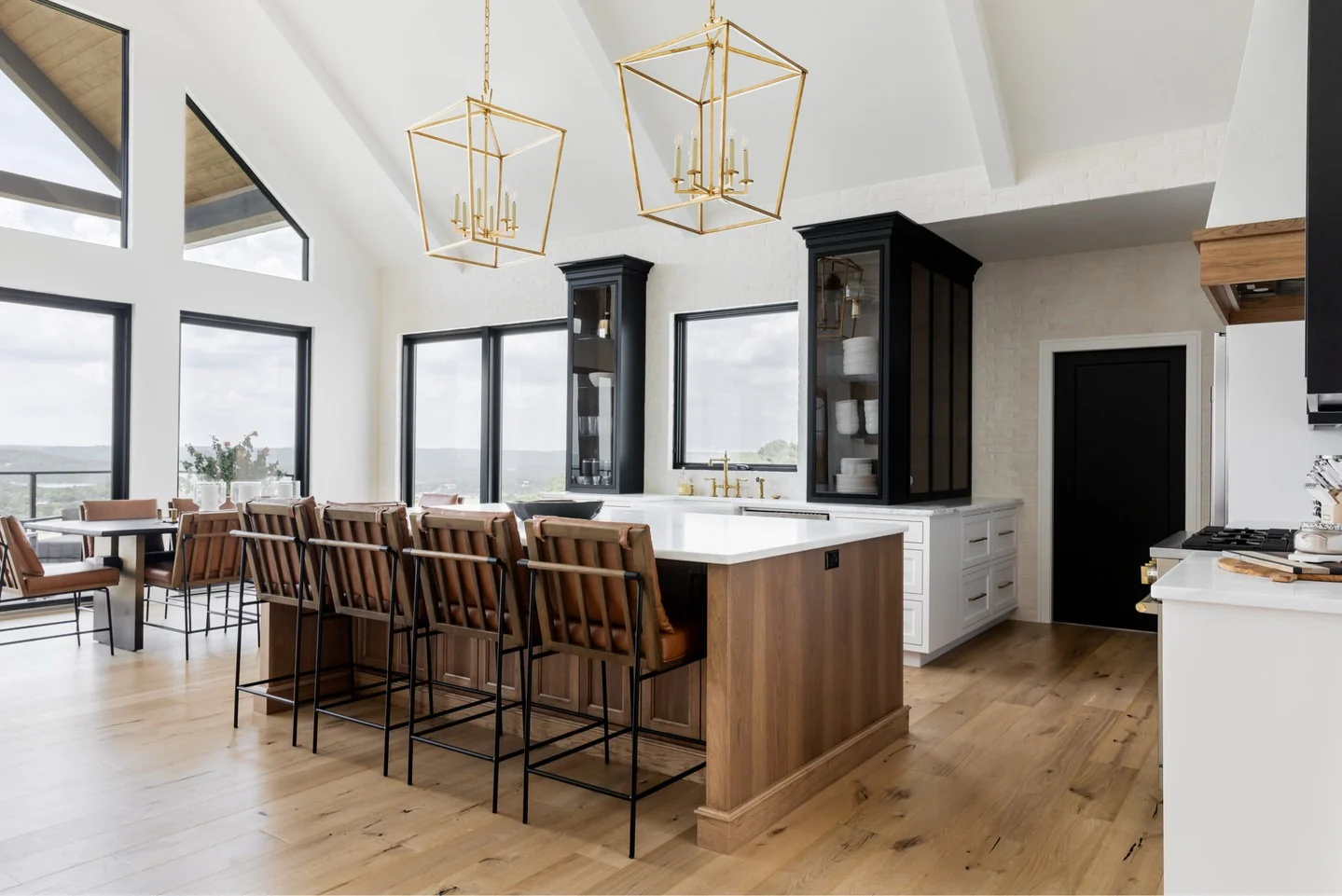 Geometric Lantern Pendants Anchor Your Island