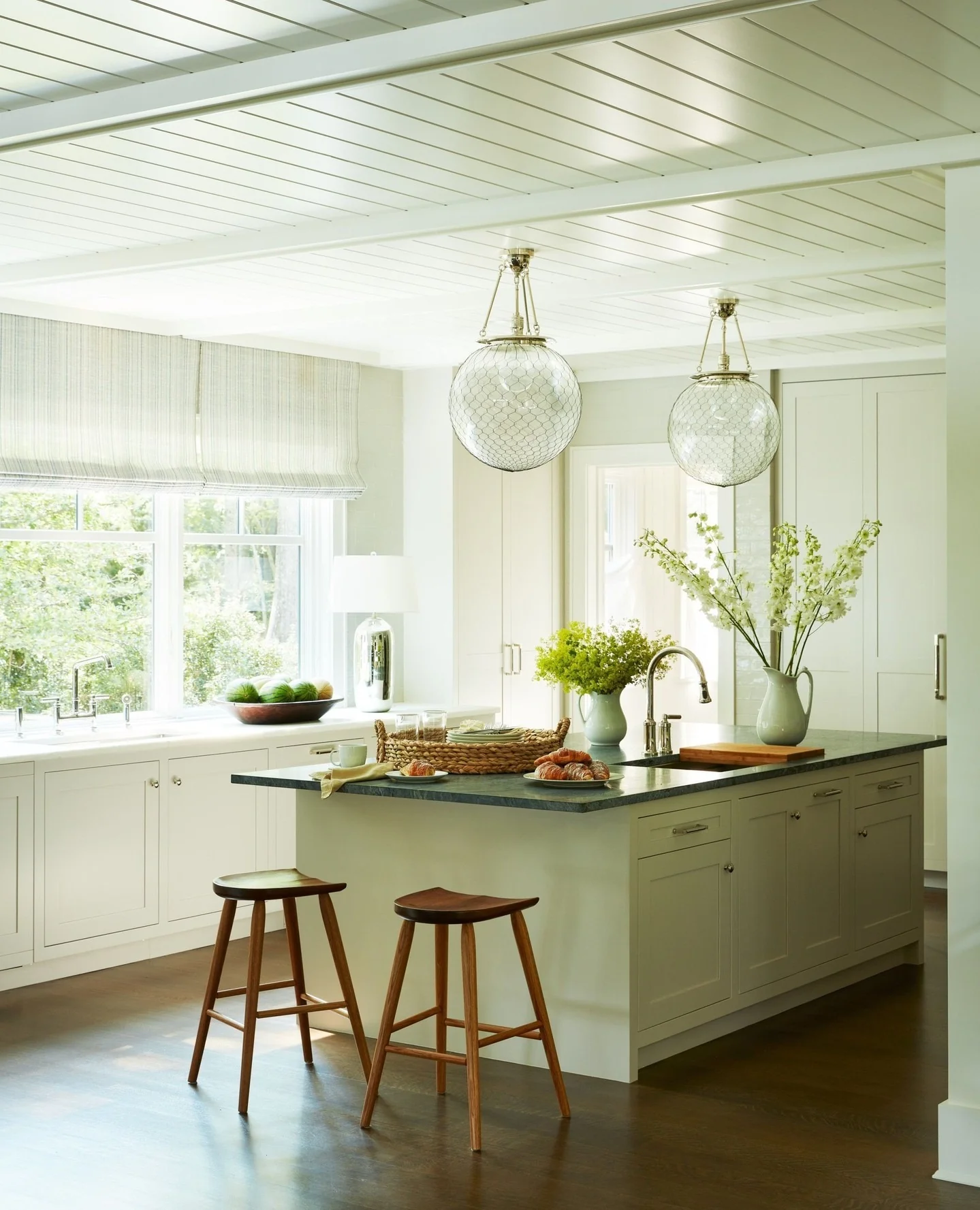 Wire-Caged Globe Pendants Offer Airy Style