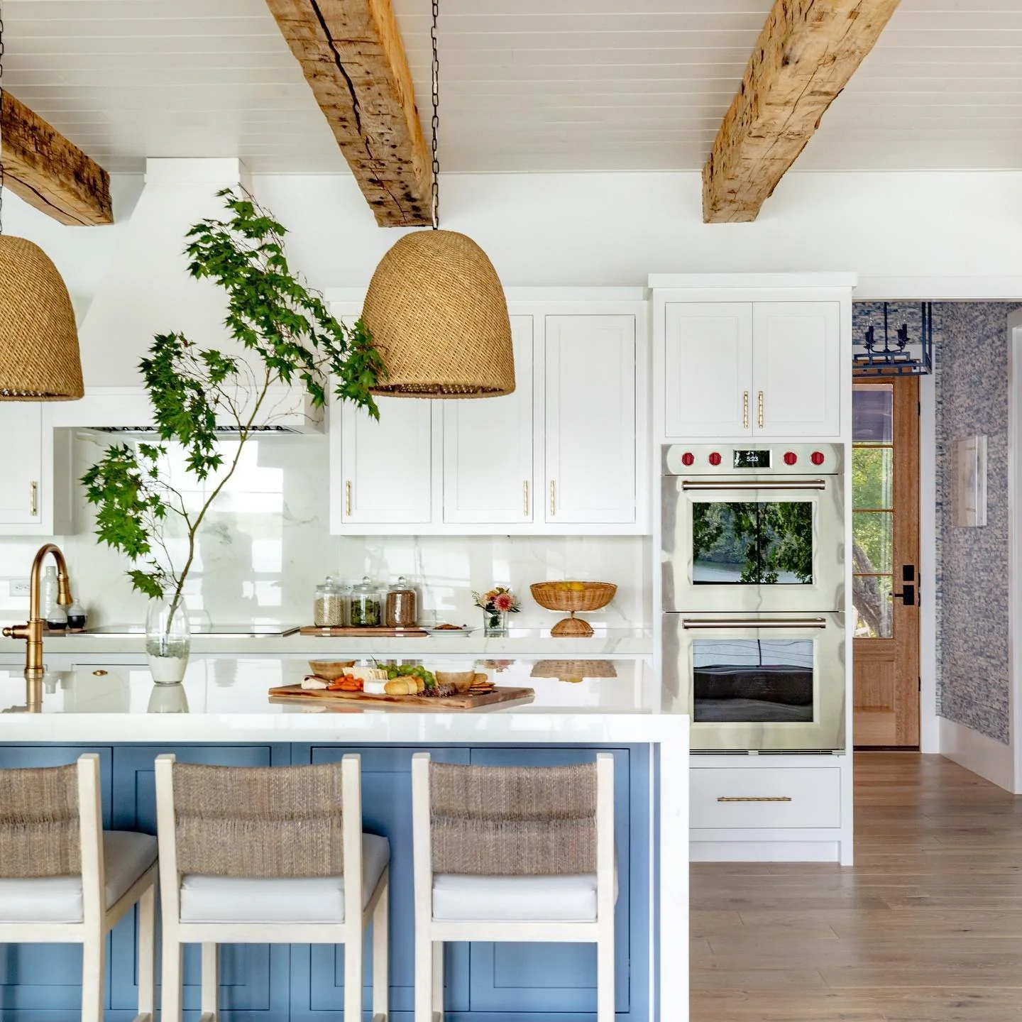 Woven Bell Pendants Bring Natural Texture