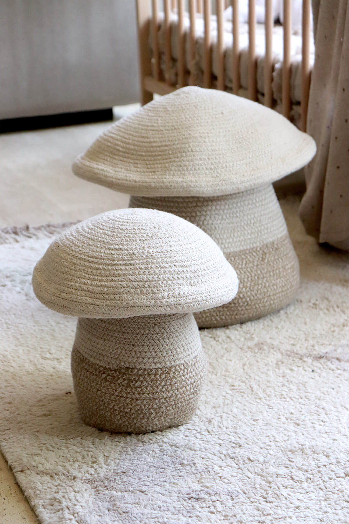 Mushroom-Shaped Baskets Add Whimsical Storage