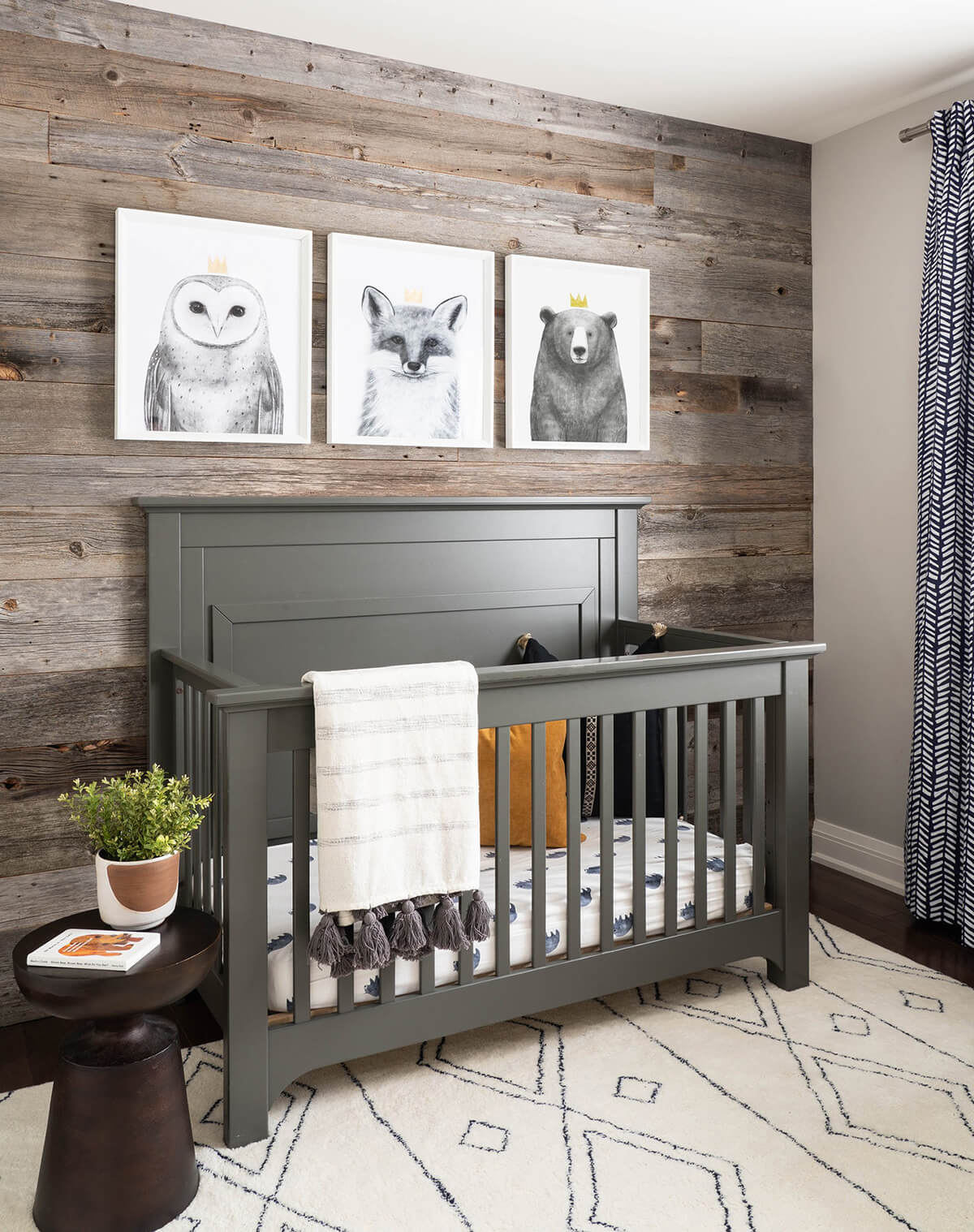 Give Woodland Animals Regal Charm Above the Crib