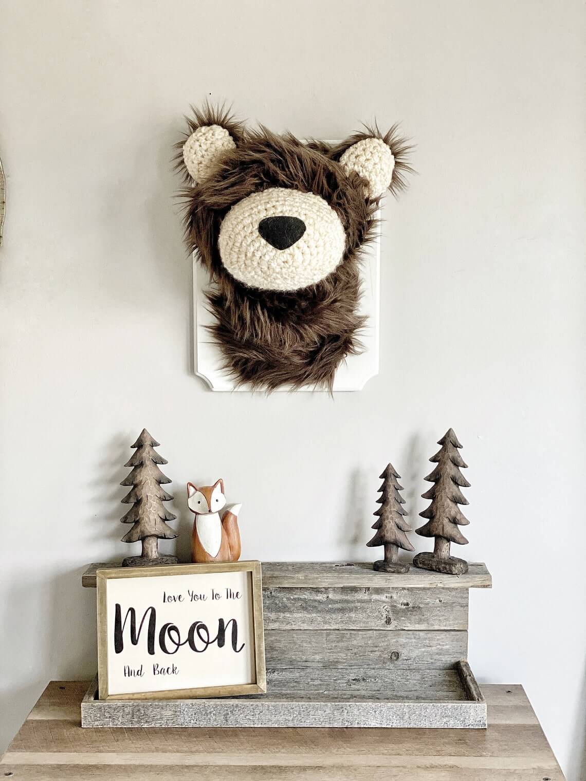 Mount a Fuzzy Bear Head for Whimsical Woodland Charm
