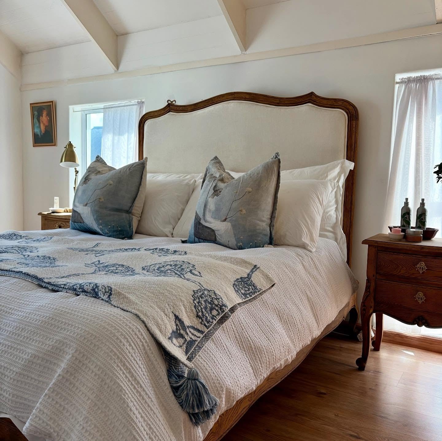 Drape a Botanical Throw for Rustic Charm