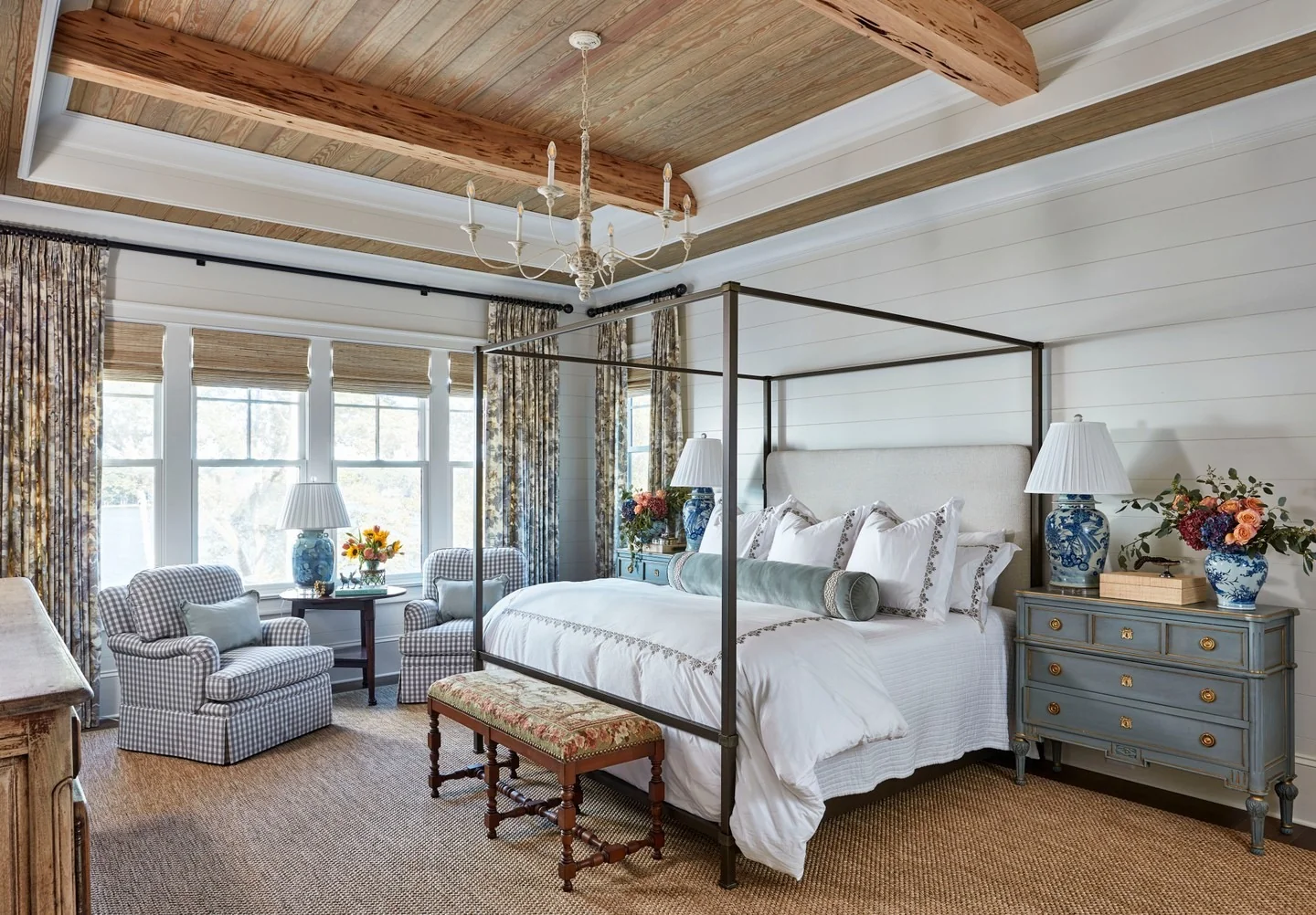 Wood Plank Ceiling Adds Natural Warmth and Architectural Interest