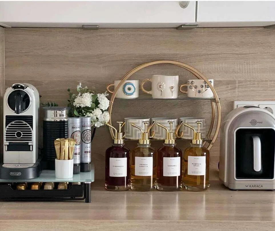 Offer Flavor Variety with Glass Syrup Dispensers