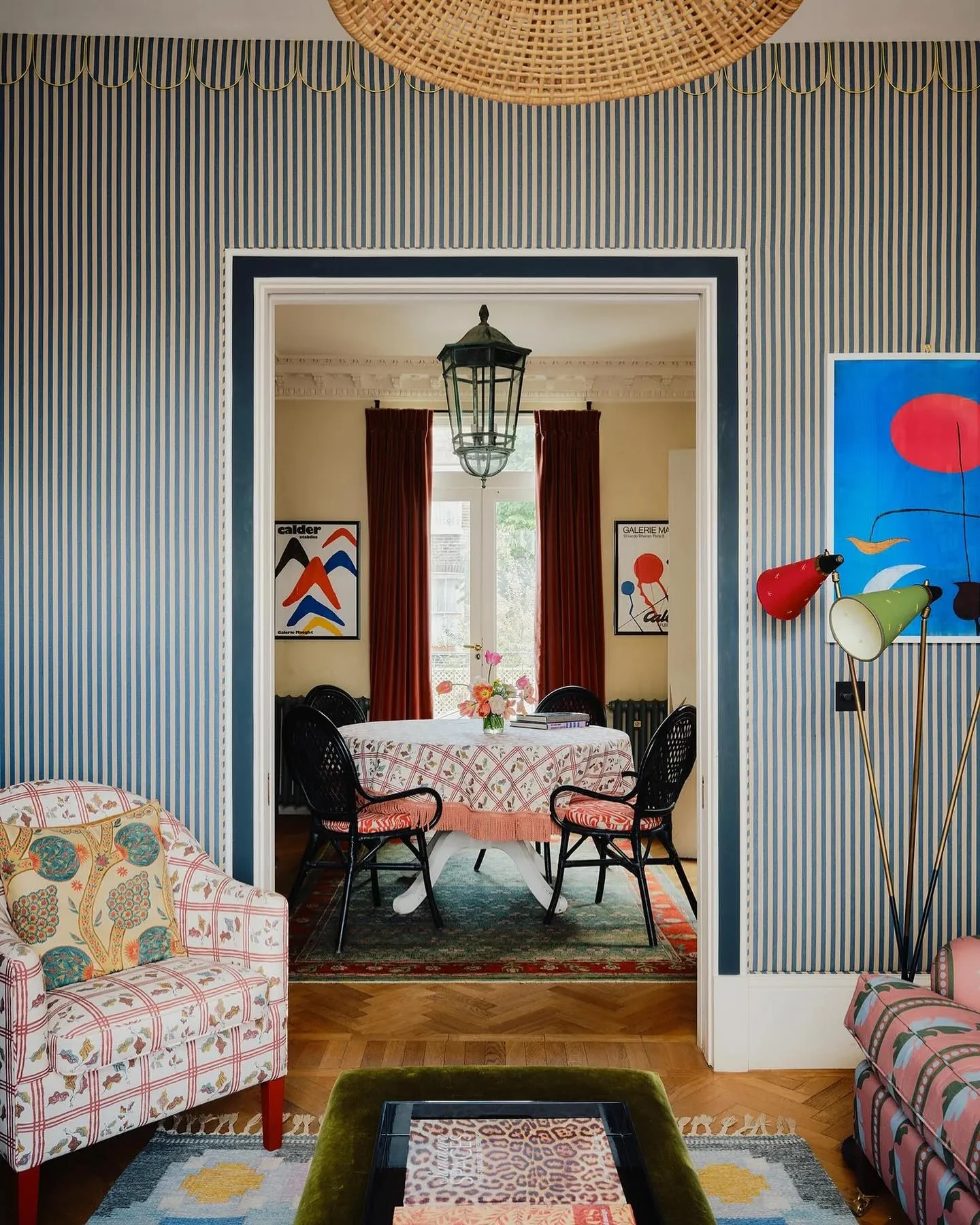 Scalloped Wallpaper Trim Adds a Playful Edge