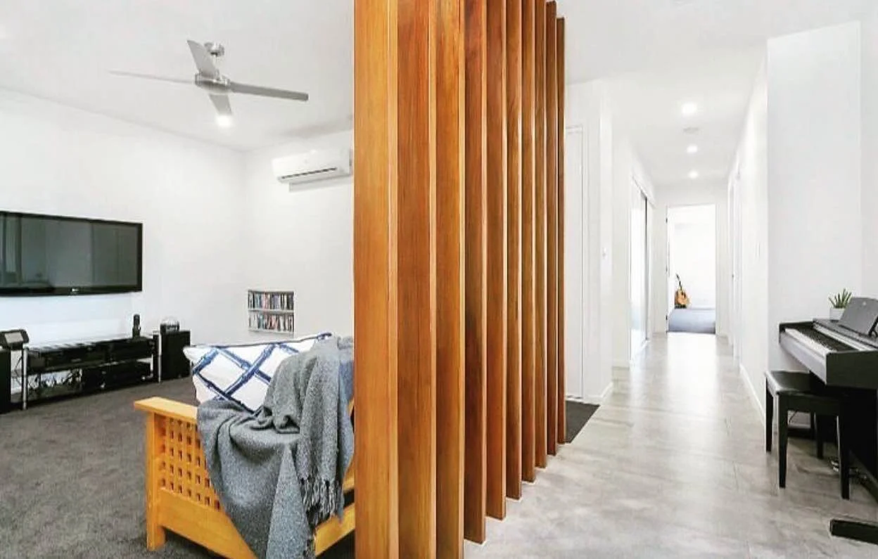 Warm Wood Slats Add Natural Texture