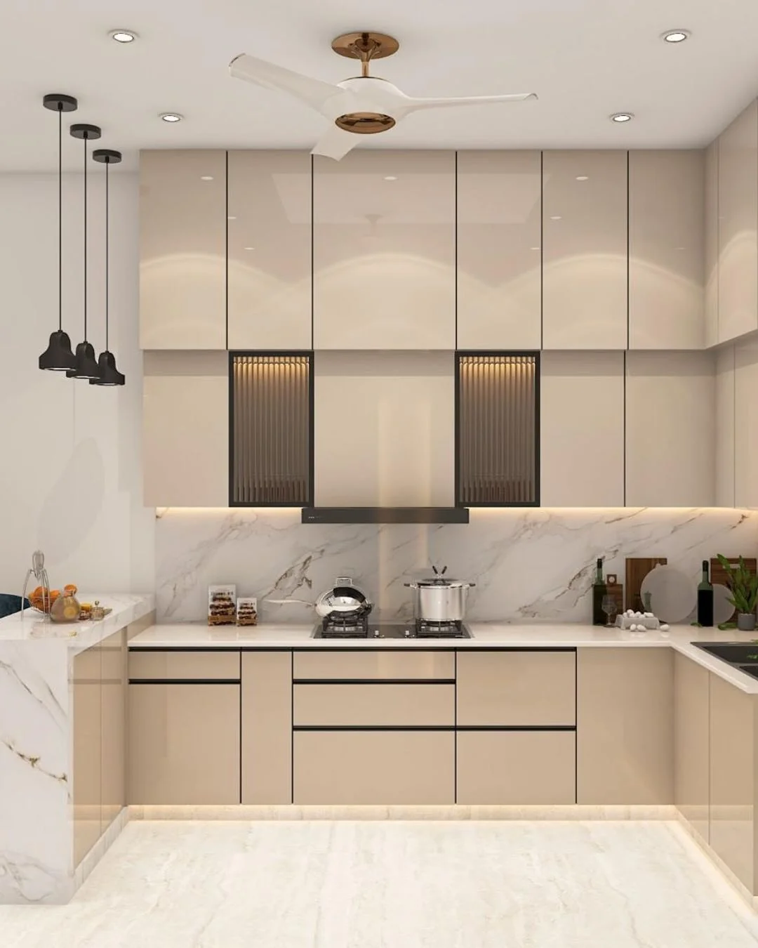 Black Bell Pendant Lights Add a Minimalist Touch Above Your Counter