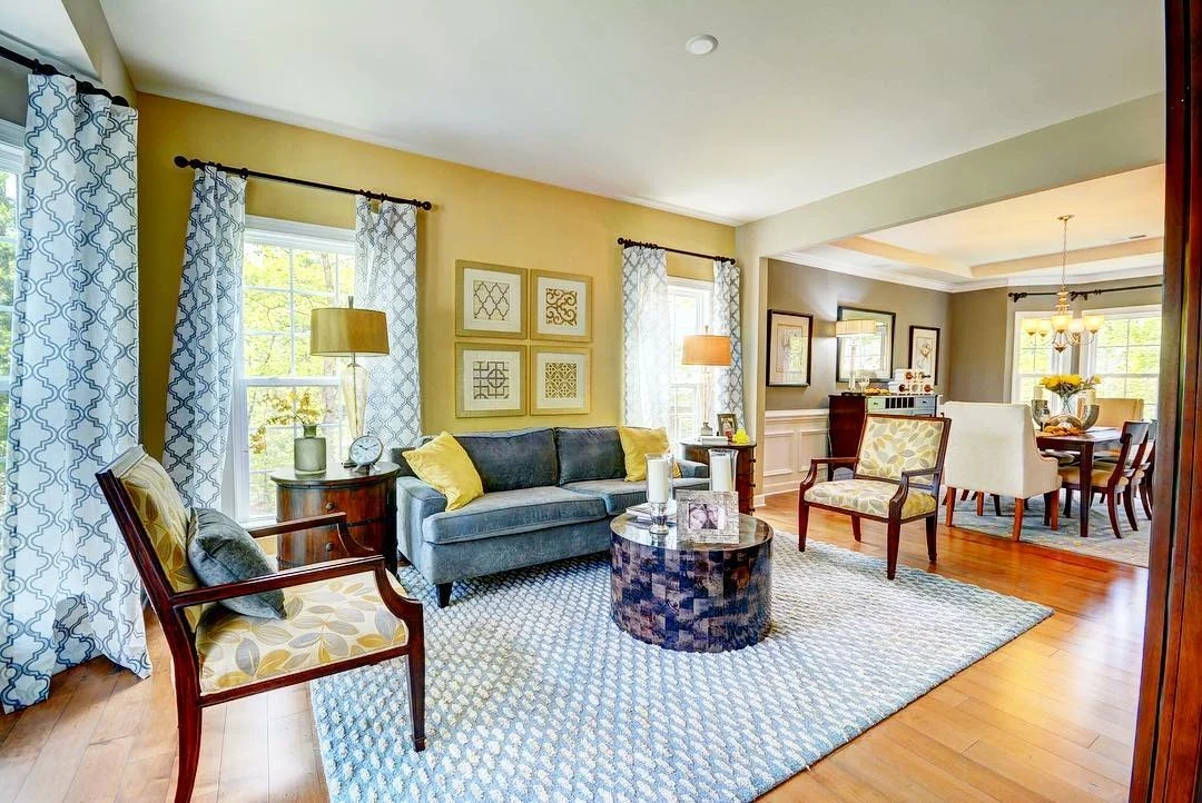 Frame a Mustard Wall With Geometric Art