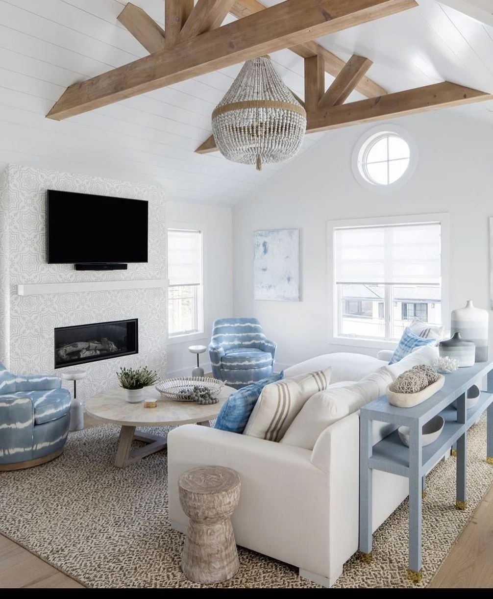 Textured Console Table Holds Decorative Accents