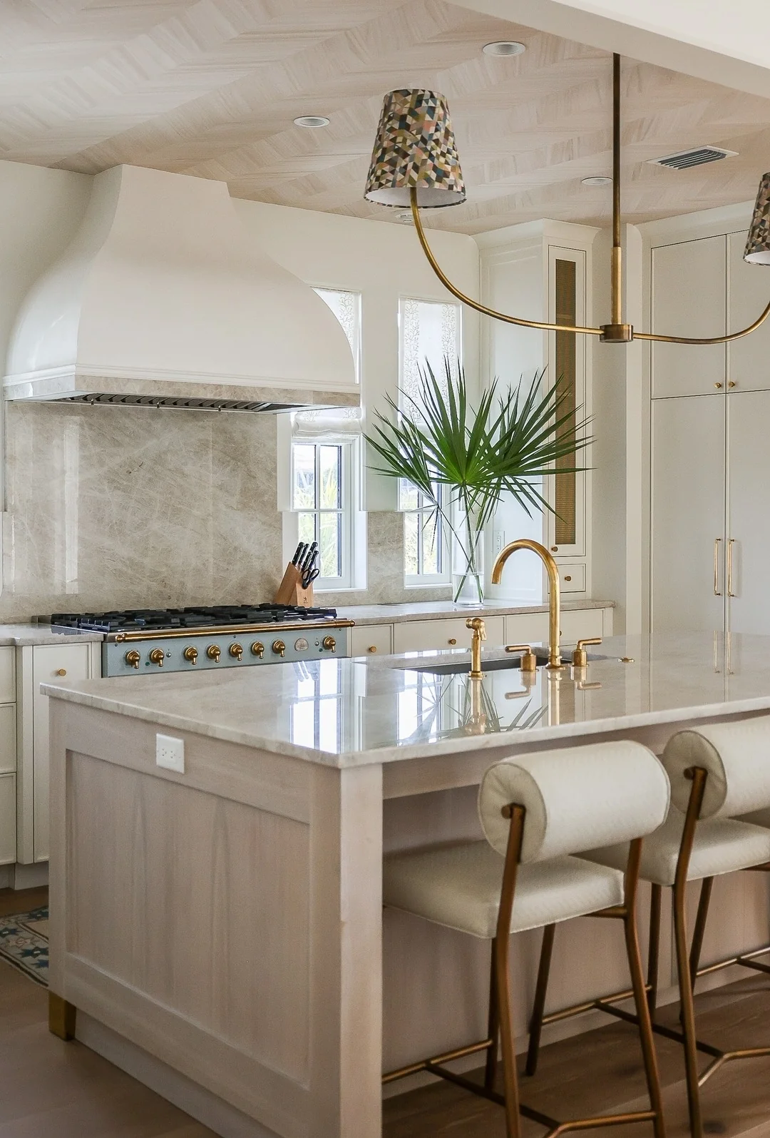 Textured Ceiling Pattern Adds Subtle Coastal Dimension