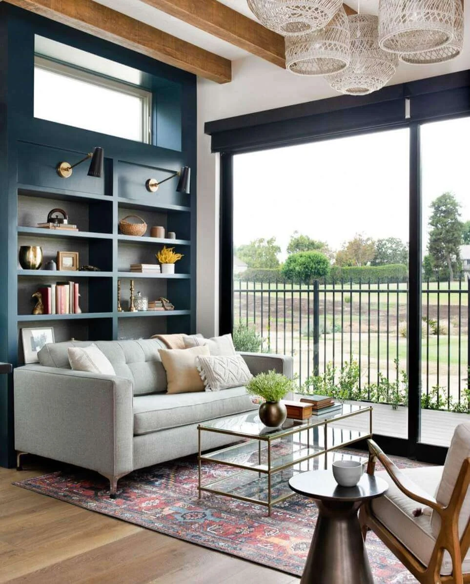Built-in Shelving Adds Architectural Interest and Display Space