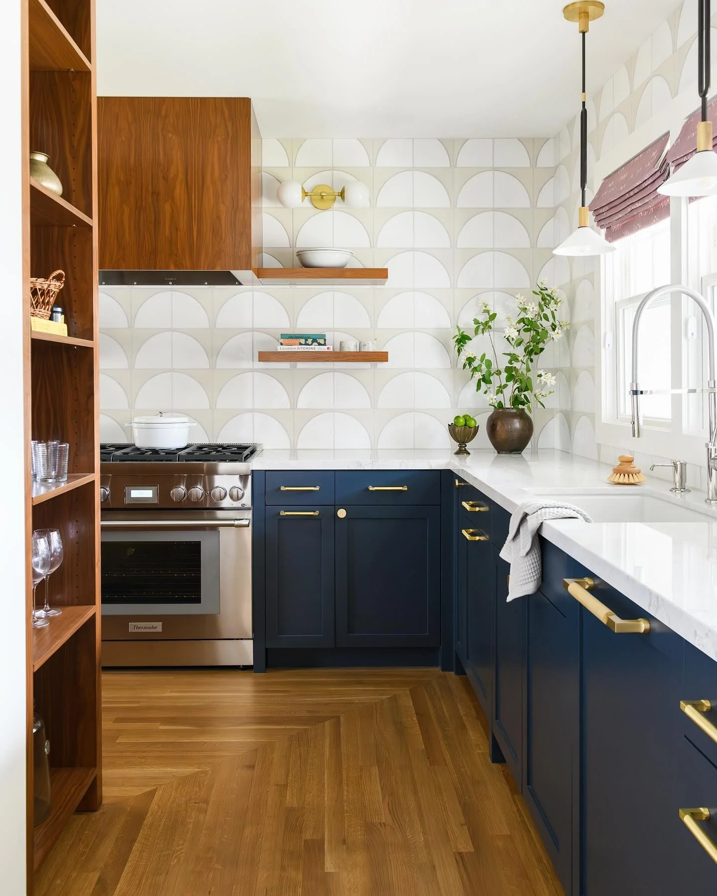 Geometric Tile Backsplash Adds a Playful Pattern