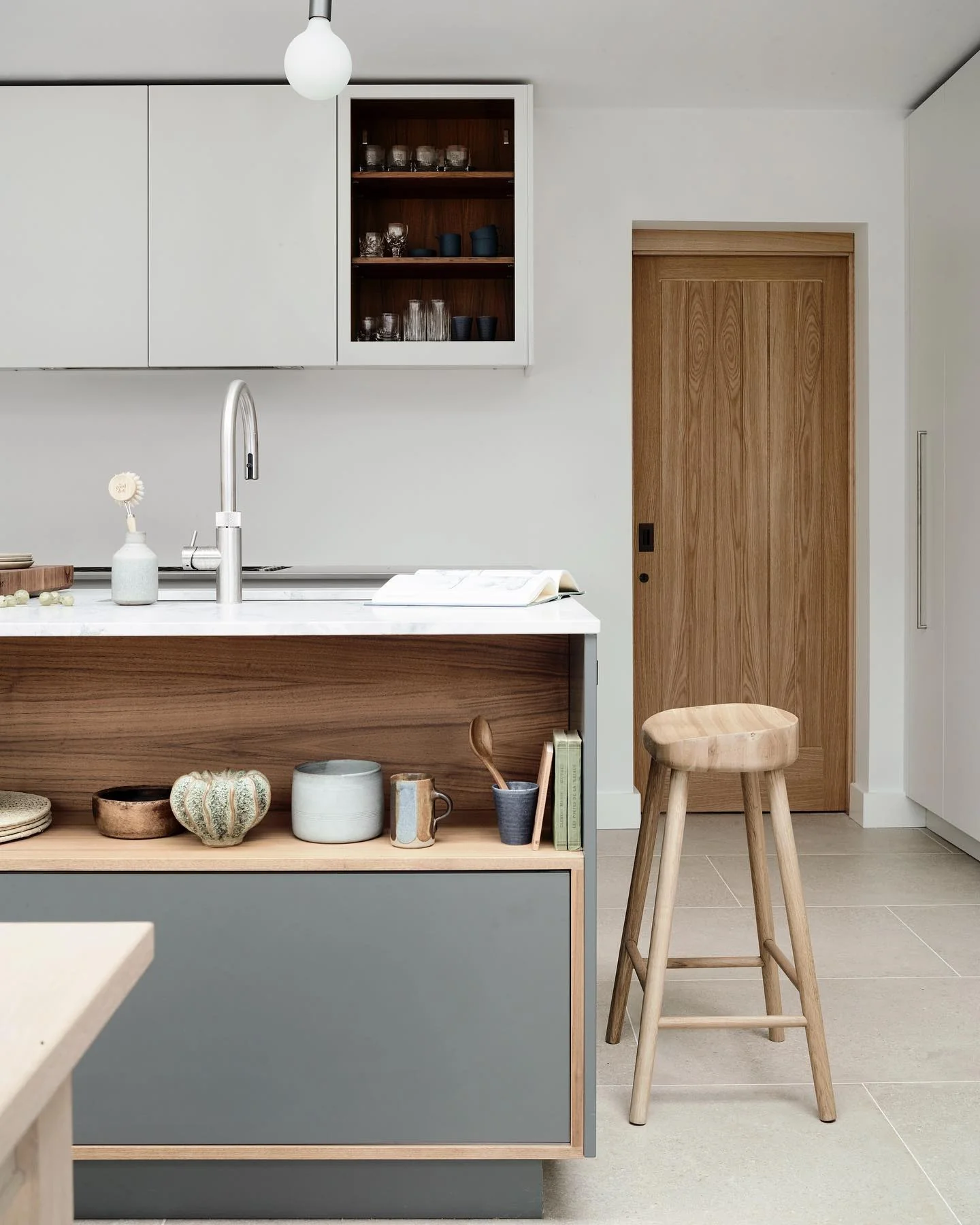Open Shelving With Artful Ceramic Vessels