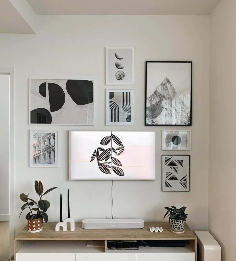 Curate a Gallery Wall of Black and White Art