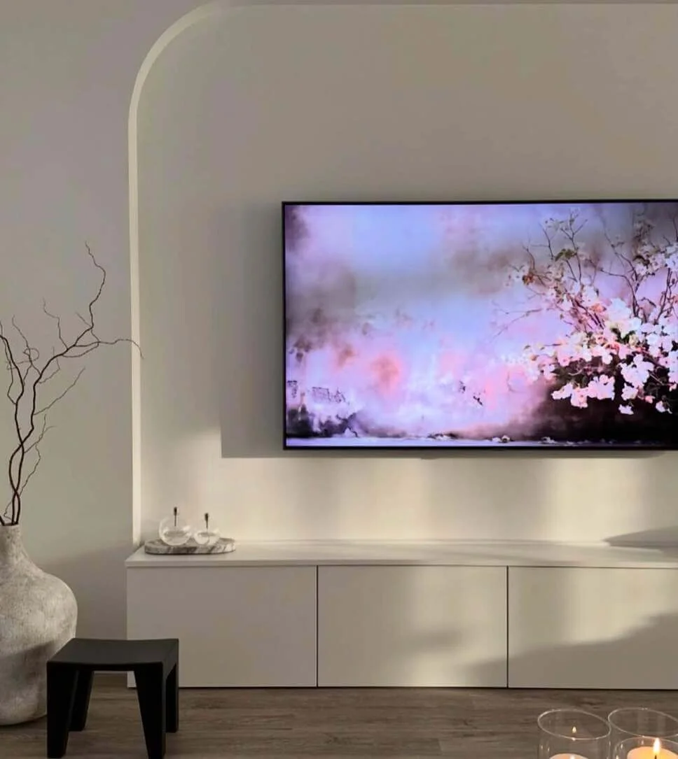 Place Artwork Above the Media Console