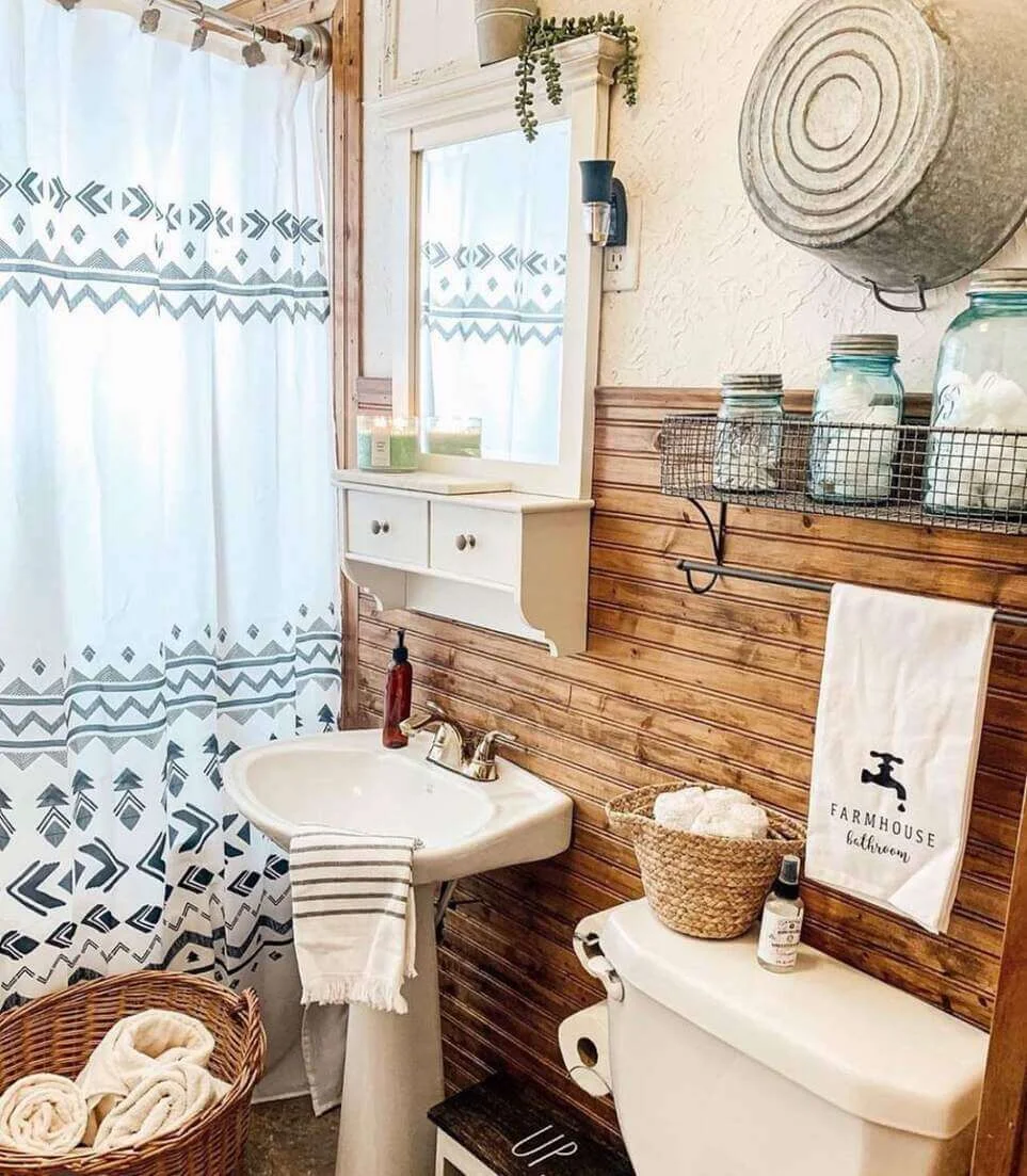 Galvanized Tub Becomes a Textured Wall Accent
