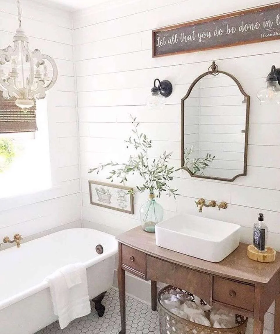 Frame Your Vanity with an Arched Metal Mirror