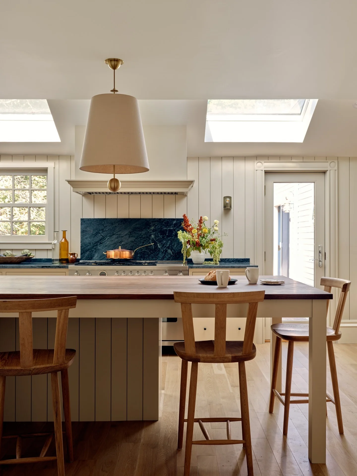 Oversized Drum Pendant Light Creates a Cozy Focal Point
